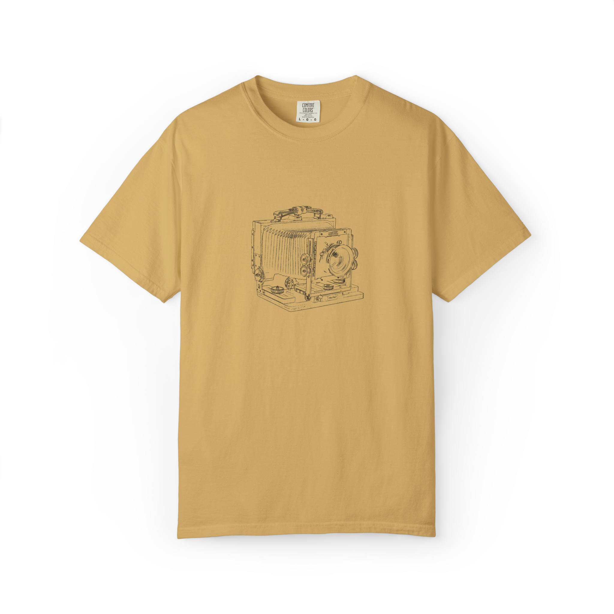 vintage camera sketch t shirt — retro photography graphic tee (us version)